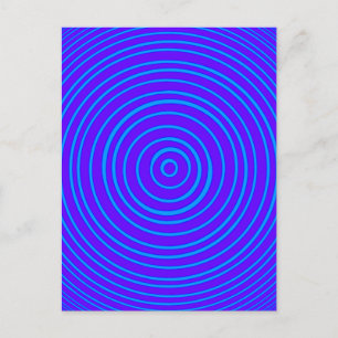 Carte Postale Oddisphere Blue Purple Illusion Optique