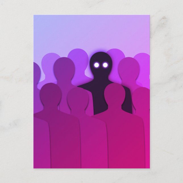 Carte Postale Oddity Surreal Pink esthétique Weirdo (Devant)