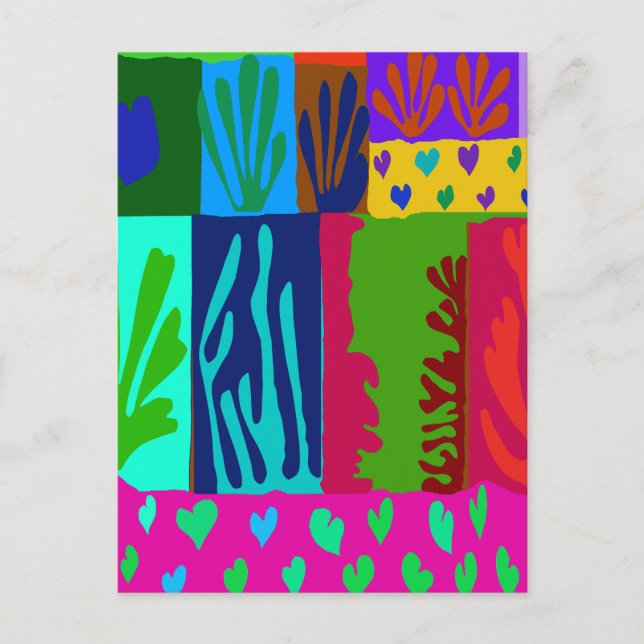 Carte Postale Ode à la Collage de Matisse (Devant)