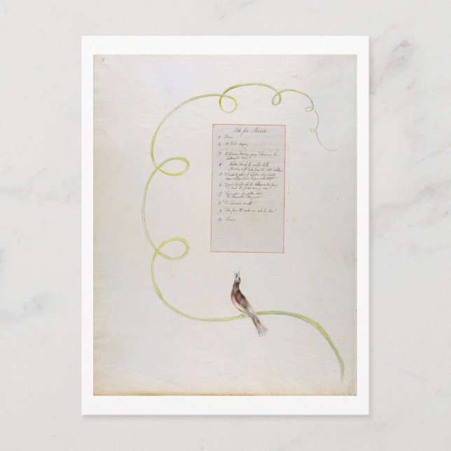 Carte Postale 'Ode for Music' design 94 de 'The Poems of Thoma (Devant)