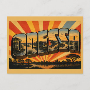 Carte Postale Odessa Delaware River Zone Humide Art Forestier