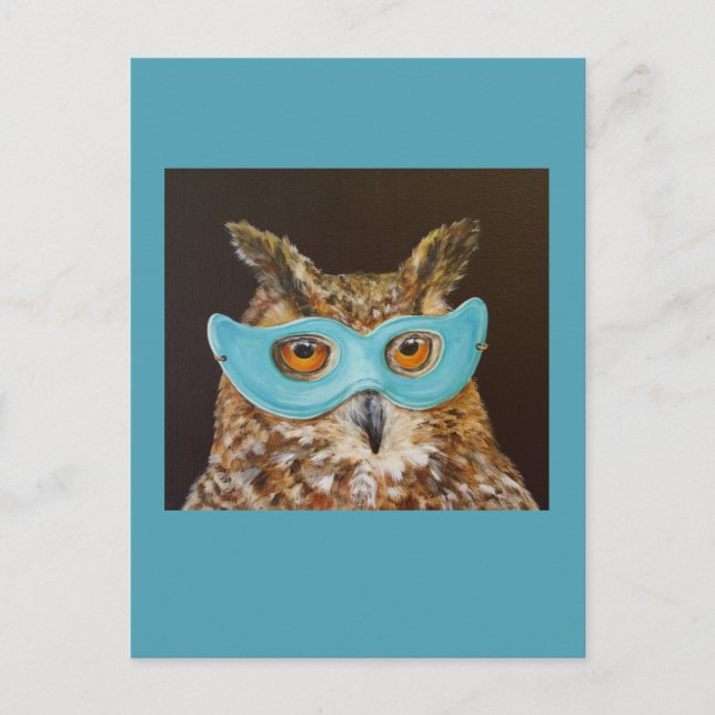 Carte postale Odetta (hibou du parti) (Devant)