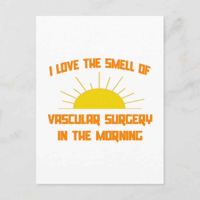 Carte Postale Odeur de chirurgie vasculaire le matin (Devant)
