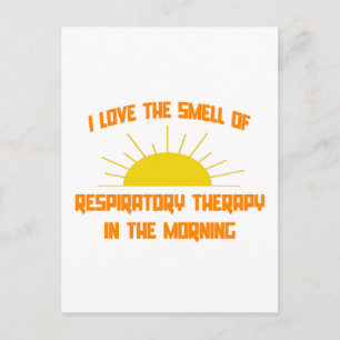 Carte Postale Odeur de la thérapie respiratoire le matin