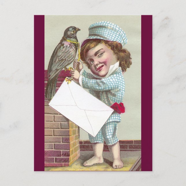 Carte Postale Odfellow Envoie Pigeon Post (Devant)