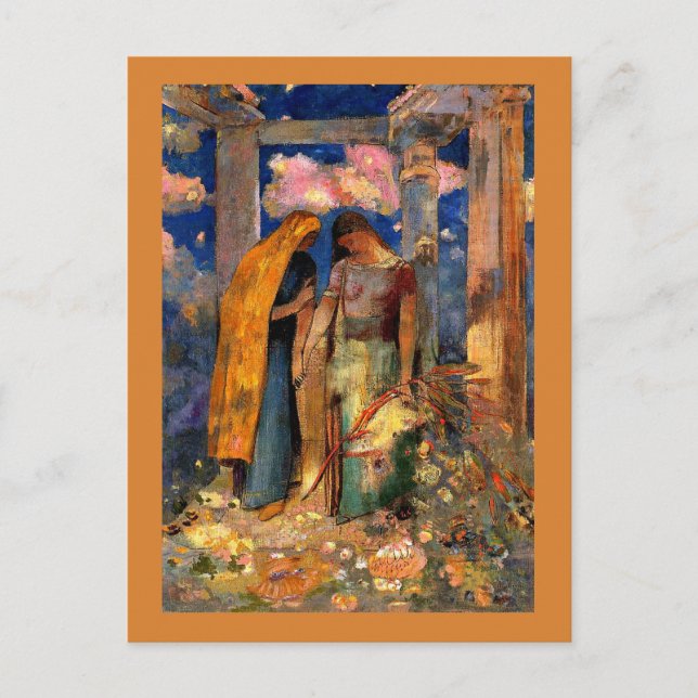 Carte Postale Odilon Redon - Conversation mystique (Devant)