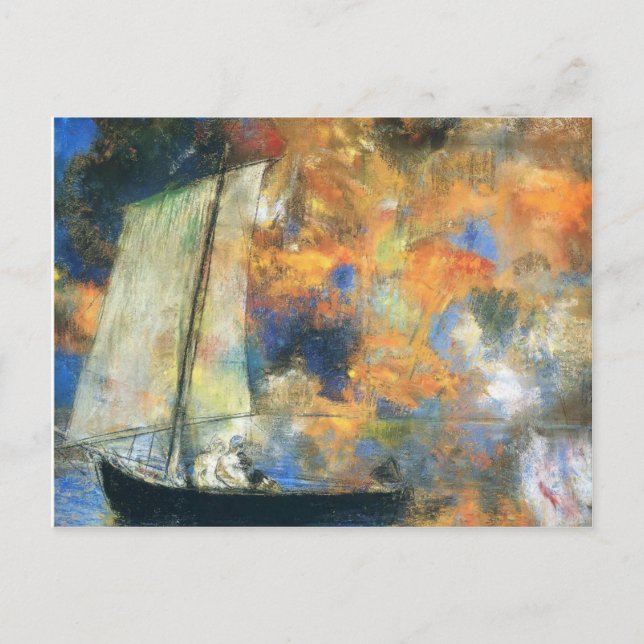 Carte Postale Odilon Redon - Nuages de fleurs (Devant)