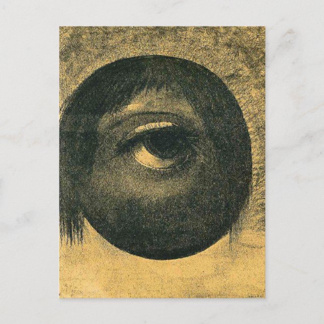 Carte Postale Odilon Redon - Vision, 1883,  (Devant)