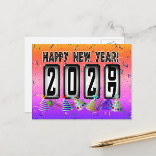 Carte Postale Odomètre du Nouvel An 2027