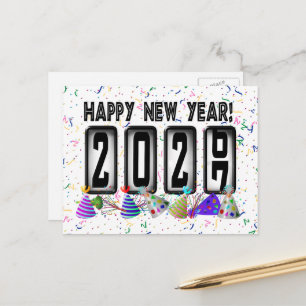 Carte Postale Odomètre du Nouvel An 2027