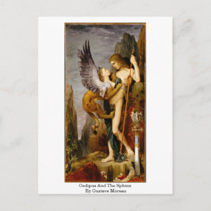 Carte Postale Oedipus Et Le Sphinx De Gustave Moreau
