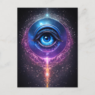 Carte Postale Oeil cosmique mystique