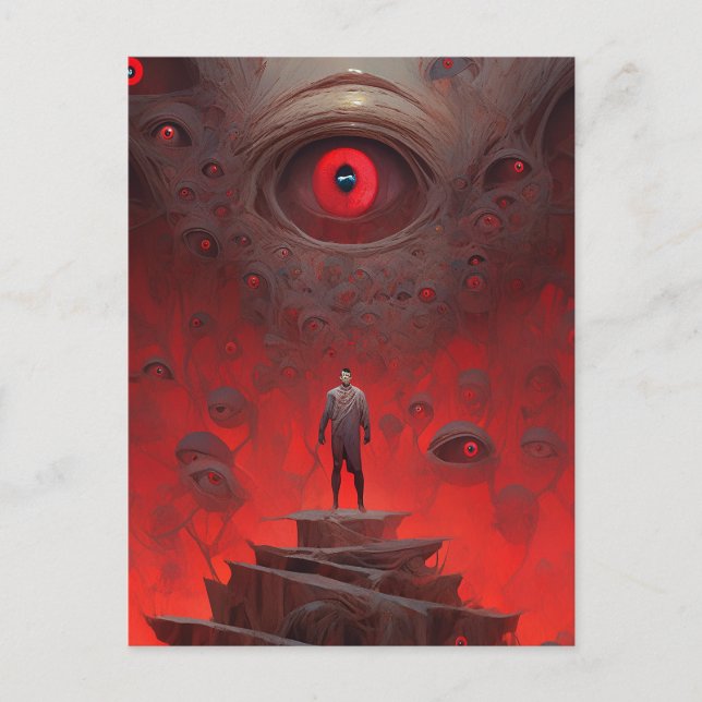 Carte Postale OEil Créations Surreal Horror Art (Devant)
