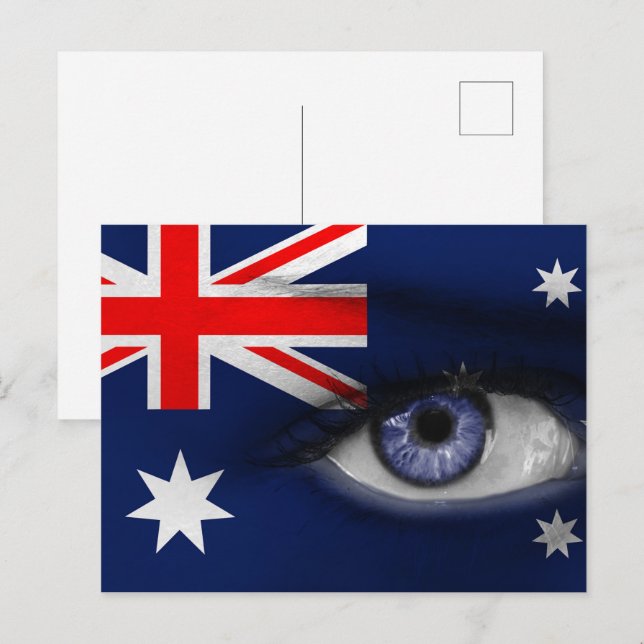Carte Postale Oeil d'Australie (Devant / Derrière)