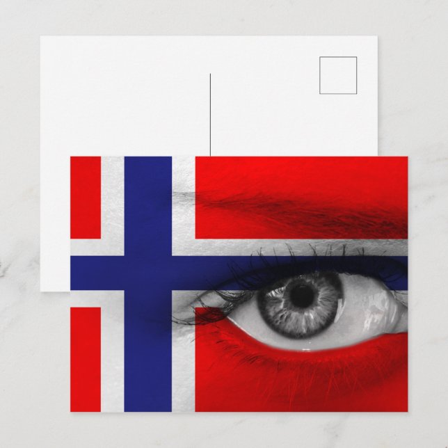 Carte Postale Oeil de Norvège (Devant / Derrière)