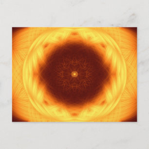 Carte Postale OEil du soleil Mandala