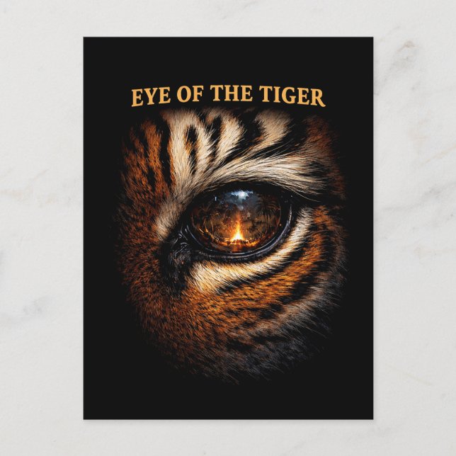 Carte Postale Œil du Tigre (Devant)