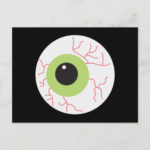 Carte Postale Œil effrayant d'Halloween