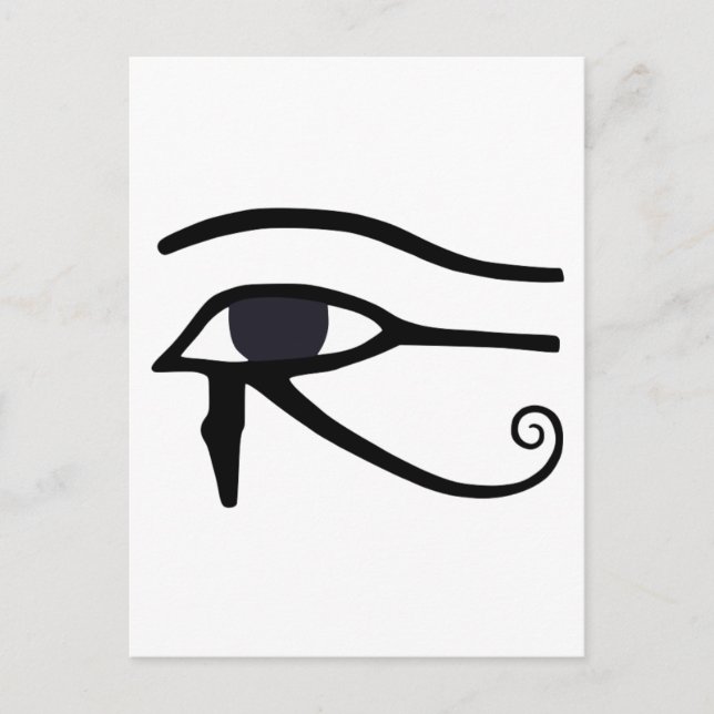 CARTE POSTALE OEIL ÉGYPTIEN DE HORUS (Devant)