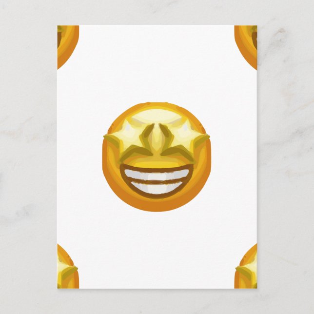 Carte Postale oeil étoile émoji (Devant)