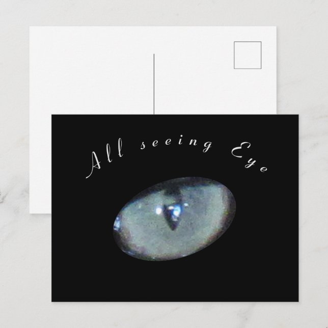 Carte postale - Œil omniscient (Devant / Derrière)