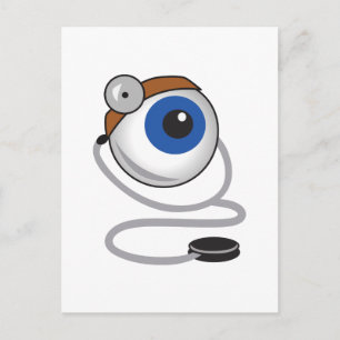 CARTE POSTALE OEIL OPTOMITRISTE