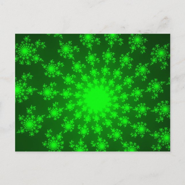 Carte Postale Oeil vert brillant (Devant)