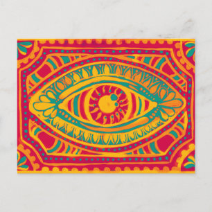 Carte Postale Oeil Zest Orange