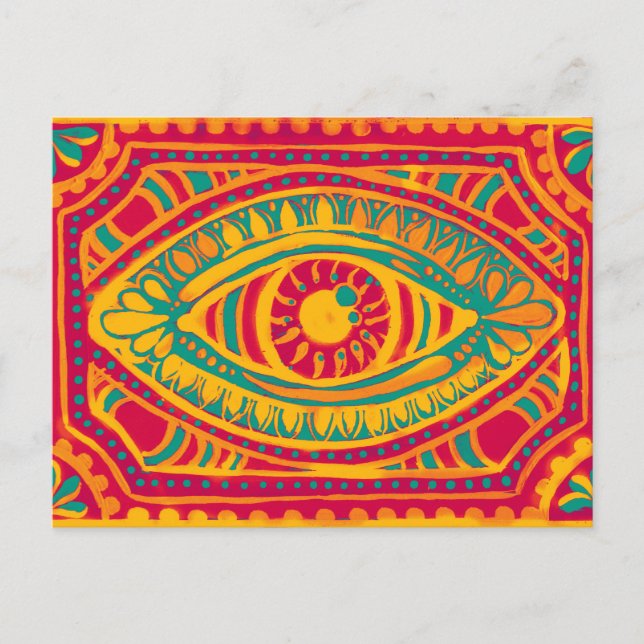 Carte Postale Oeil Zest Orange (Devant)