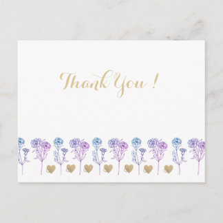 Carte Postale Oeillets faire-part de mariage simples et élégants