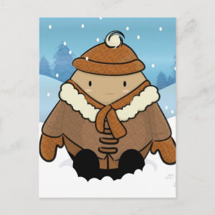 Carte postale OEuf de neige