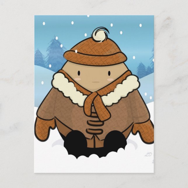 Carte postale OEuf de neige (Devant)