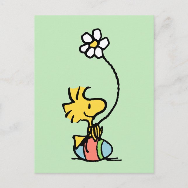 Carte Postale Œuf de Pâques de Woodstock (Devant)