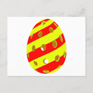 Carte Postale Oeuf de Pickleball de Pâques