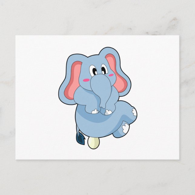 Carte Postale Oeuf éléphant (Devant)