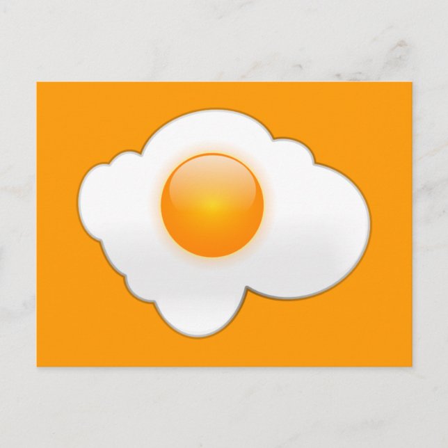 Carte Postale Oeuf frit (Devant)