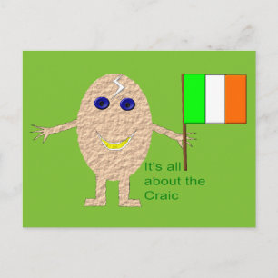 Carte postale Oeuf irlandais patriotique