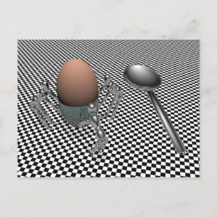 Carte Postale Oeuf petit déjeuner