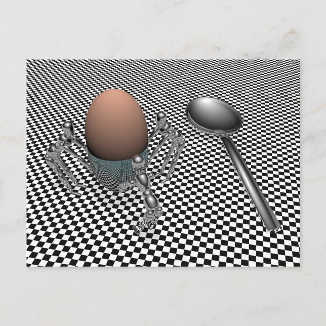 Carte Postale Oeuf petit déjeuner (Devant)