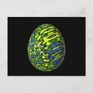 Carte Postale Oeuf psychadélic 2