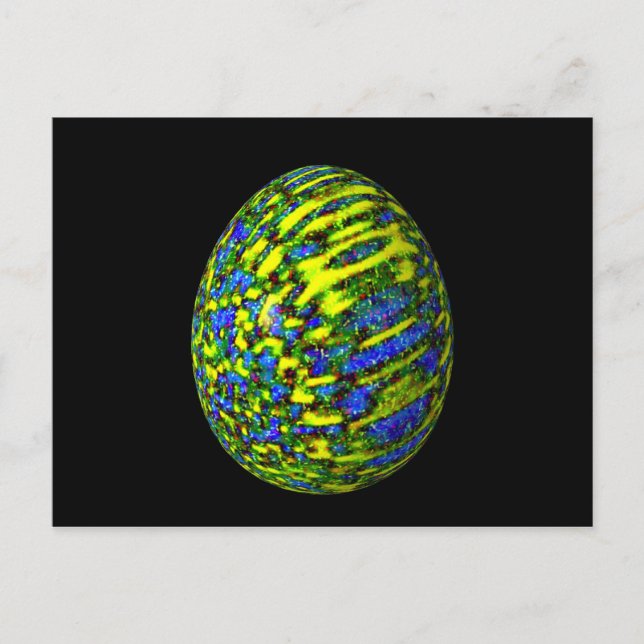 Carte Postale Oeuf psychadélic 2 (Devant)