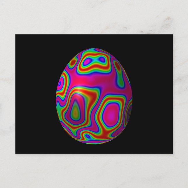 Carte Postale Oeuf psychadélique 5 (Devant)