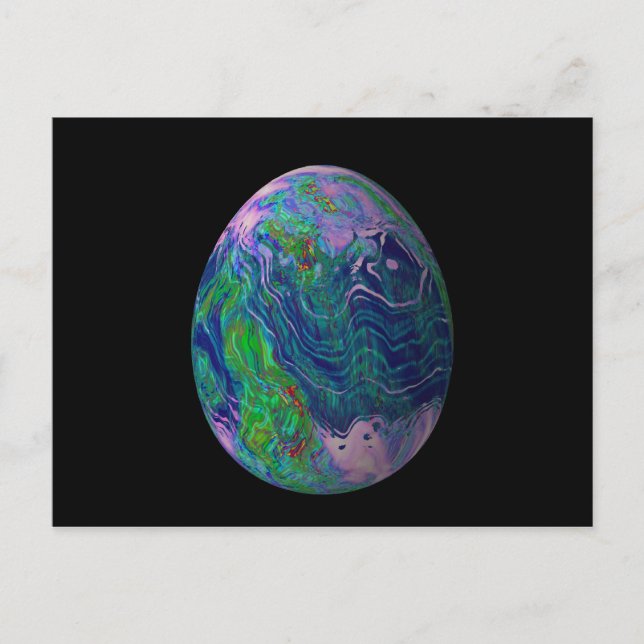 Carte Postale Oeuf psychadélique 7 (Devant)