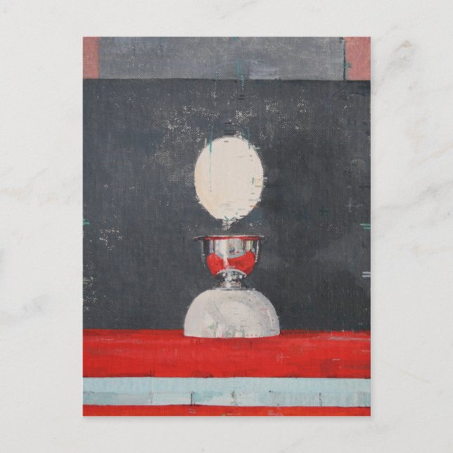 Carte Postale Oeuf sur rouge et noir (Devant)