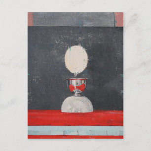 Carte Postale Oeuf sur rouge et noir