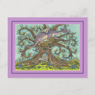 CARTE POSTALE OEUFS DE DRAGON, FAUTEUILS MÉDIÉVAUX, ART FOLK IMA