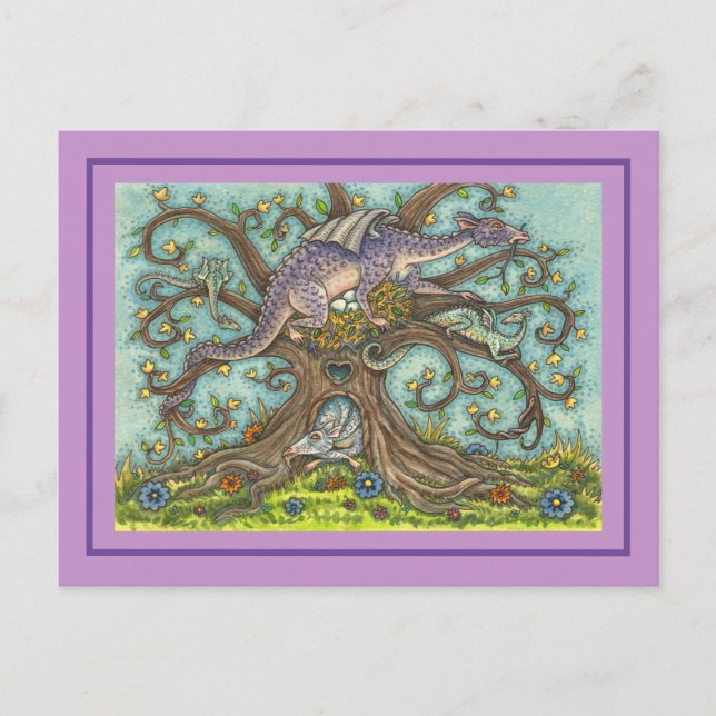 CARTE POSTALE OEUFS DE DRAGON, FAUTEUILS MÉDIÉVAUX, ART FOLK IMA (Devant)