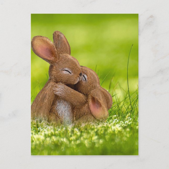 Carte Postale Oeufs de lapins de Pâques mignons Printemps Pâques (Devant)