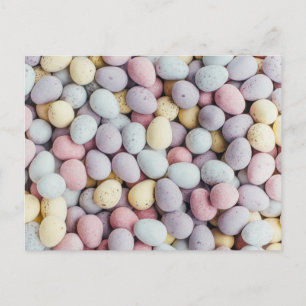 Carte Postale Oeufs de Pâques au chocolat