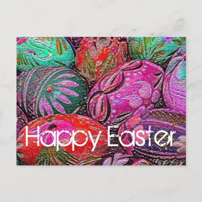 Carte postale Oeufs de Pâques décoratifs (Devant)